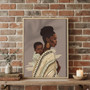 Afro-American Mother-Son Bond - A Heartfelt Canvas Gift for Mom