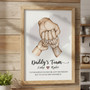 Heartfelt Fist Bump Canvas - Personalized Father's Day Dad Art