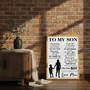 Heartfelt Mother Son Canvas - "I Love You Forever" Rustic Wall Art