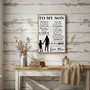 Heartfelt Mother Son Canvas - "I Love You Forever" Rustic Wall Art
