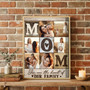 Heartfelt Personalized Mom Photo Quote Canvas Gift