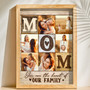 Heartfelt Personalized Mom Photo Quote Canvas Gift