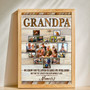 Personalized Grandpa Memorial Photo Canvas - Heartfelt Tribute Art