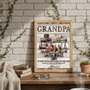 Personalized Grandpa Memorial Photo Canvas - Heartfelt Tribute Art