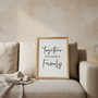 Touching Family Quotes Canvas - Inspirational Living Room Decor