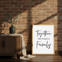 Touching Family Quotes Canvas - Inspirational Living Room Decor