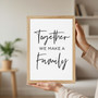 Touching Family Quotes Canvas - Inspirational Living Room Decor