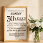 Custom Retirement Canvas - Heartfelt Gift for Teachers or Parents
