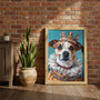 Custom Dog Portrait Canvas In Regal Renaissance Style For Pet Lovers