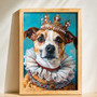 Custom Dog Portrait Canvas In Regal Renaissance Style For Pet Lovers