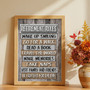 Thoughtful Retirement Rules Canvas Gift For Seniors - Coworker Party Decor With Inspiring Retirement Quote