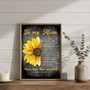 Sunflower Mother Daughter Bond Canvas Art - Thoughtful Mom Gift