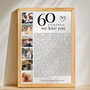 Dad's 60th Milestone - Personalized Reasons We Love You Canvas