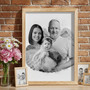 Eternal Love - Angel Wings Photo Tribute Canvas for Lost Parents