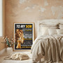 Lion's Strength - Mother Son Poem Canvas Art for His Room Gift