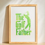 Golf Typography Canvas - The Ultimate Father's Day Dad Gift