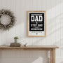 Heartfelt Canvas Tribute - Custom Father's Day Gift for Step Dads