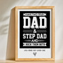 Heartfelt Canvas Tribute - Custom Father's Day Gift for Step Dads
