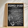 Heartfelt Custom Stepdad Canvas Gift for Father's Day