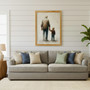 Heartfelt Rustic Grandpa Portrait Canvas - Living Room Gift