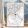 Anniversary Canvas - Custom Map Art for New Homeowners