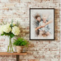 Heartfelt Dad Memorial Watercolor Portrait Canvas Gift Heartfelt Dad Memorial Watercolor Portrait Canvas Gift