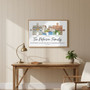 Long Distance Love - Custom Puzzle Map Family Canvas Art Gift