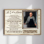"As I Sit In Heaven" Dad Loss Sympathy Canvas Keepsake