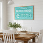 Coastal Family Canvas - Personalized Ocean Wave Home Keepsake