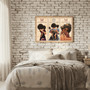 Afro Mother Daughter Love Canvas - Personalized Mother's Day Art