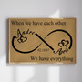 Endless Love Canvas - Personalized Anniversary Art for Couples