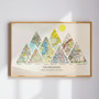 Mountain Milestones Canvas - Custom Wedding & Anniversary Art