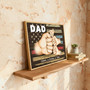American Hero Dad Fist Bump Canvas - Personalized Flag Art Keepsake