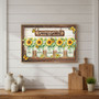 Grandma's Heart - Personalized Family Sunflower Garden Canvas Gift