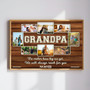 Grandpa's Love - Custom Photo Memorial Keepsake Canvas Gift