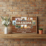 Grandpa's Love - Custom Photo Memorial Keepsake Canvas Gift