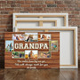 Grandpa's Love - Custom Photo Memorial Keepsake Canvas Gift