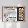 Heartfelt Custom Step Dad Canvas - Photo Gift from Daughter