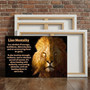 Inspirational Lion Dad Canvas Art For Living Room Inspirational Quote Motivational Gift For Men