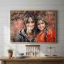 Personalized Family Art Canvas - Christmas Keepsake for Parents