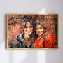 Personalized Family Art Canvas - Christmas Keepsake for Parents