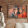 Personalized Family Art Canvas - Christmas Keepsake for Parents