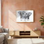 Custom Elephant Canvas - Family Names Keepsake Wall Art Gift