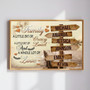 Custom Family Street Sign Canvas - A Vintage Tribute to Love Custom Family Street Sign Canvas - A Vintage Tribute to Love