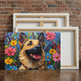 Custom German Shepherd Oil Painting Canvas for Mom's Heart