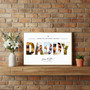 Custom Photo Collage Canvas - Dad's Special Birthday Keepsake