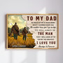 Dad's Hunting Legacy - Personalized Memorial Canvas for Son