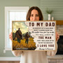 Dad's Hunting Legacy - Personalized Memorial Canvas for Son