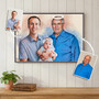 Oil Portrait Canvas - Custom Memorial Gift for Dad, For Her
