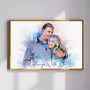 Oil Portrait Canvas - Custom Memorial Gift for Dad, For Her